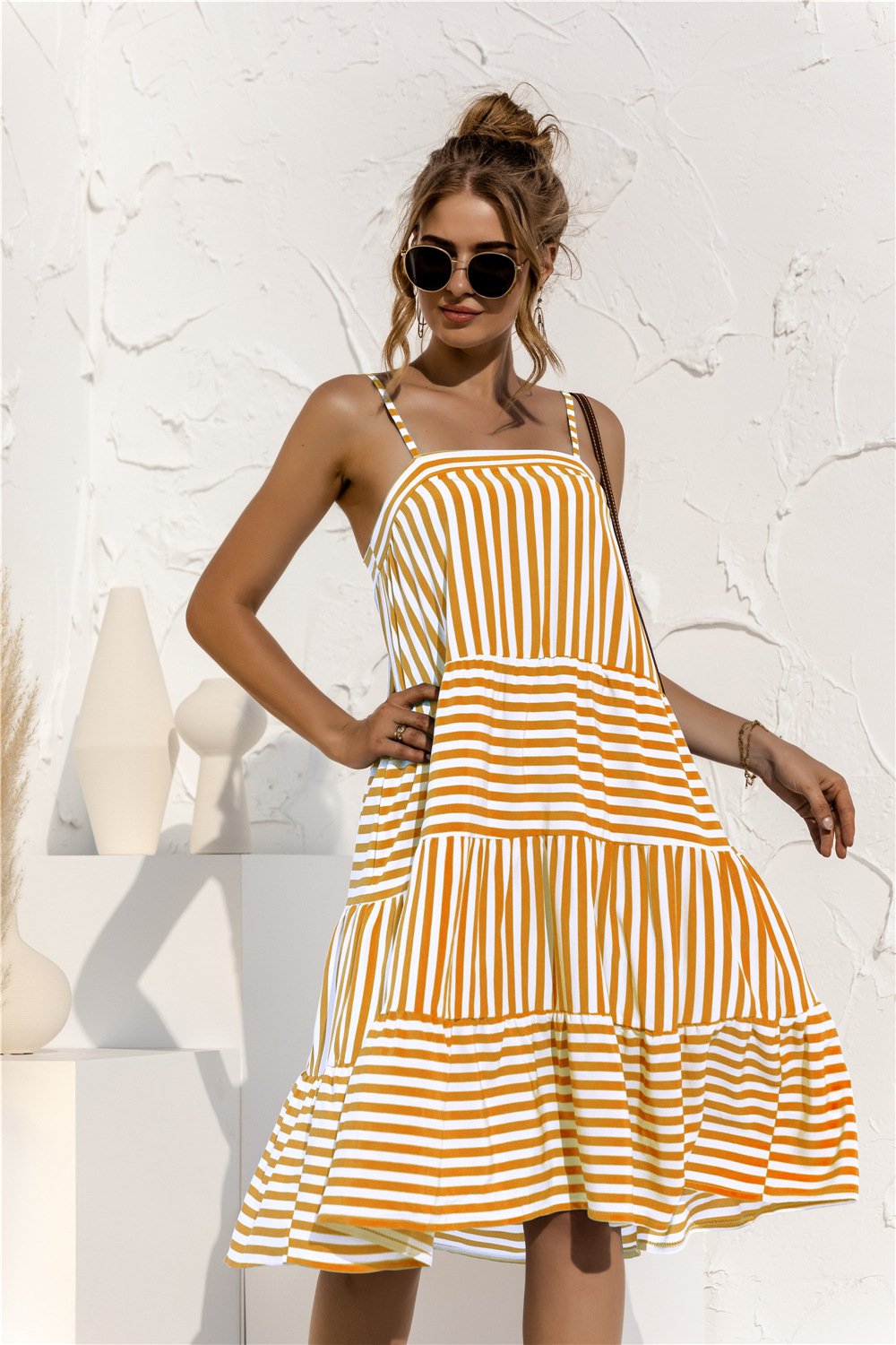 2023 Casual Spaghetti Midi Dress